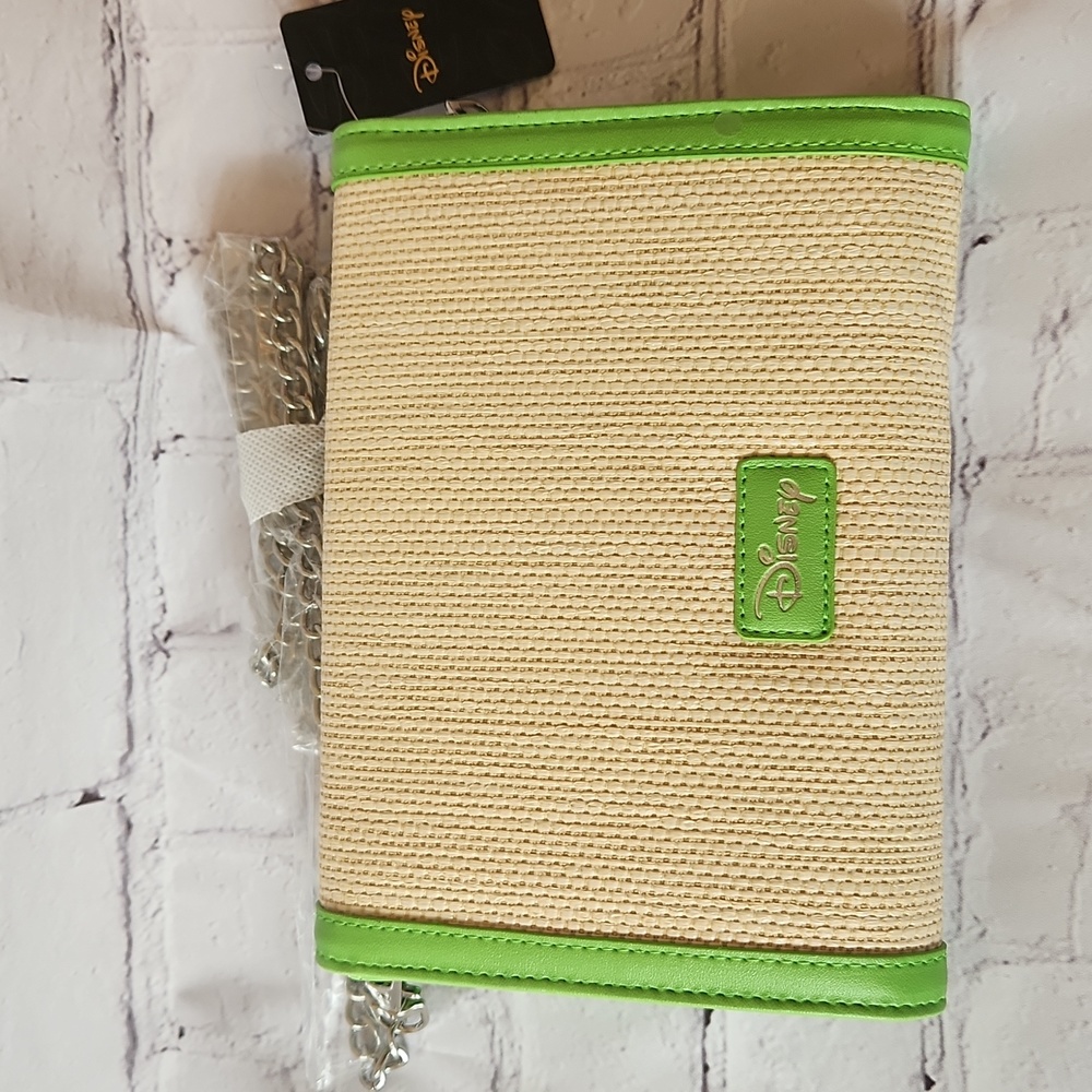 NWT Mickey Mouse Embroidered Raffia Collection Citrus Crossbody - Picture 3 of 5